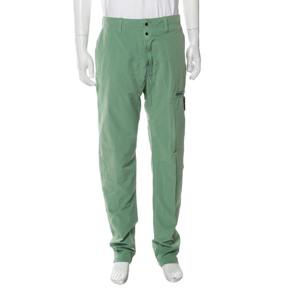 Stone Island Fatigue Cargo Trouser Pants Sz 32 Saga Green Stretch New With Tags